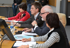 Michel Dinet et Mathieu Klein ont accueilli la 3ème Assemblée Départementale des Collégiens